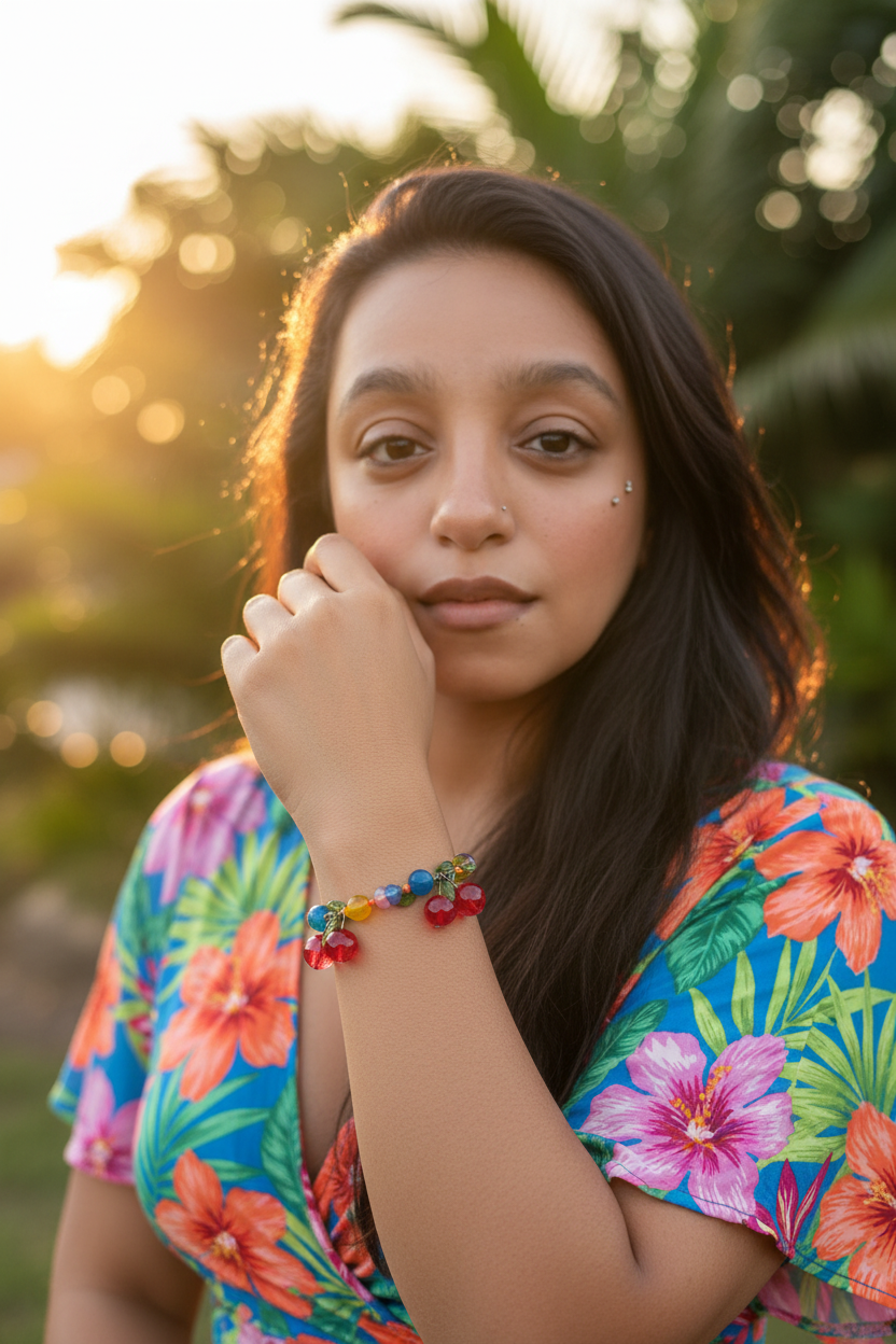 Cherry Bracelet Golden Hour