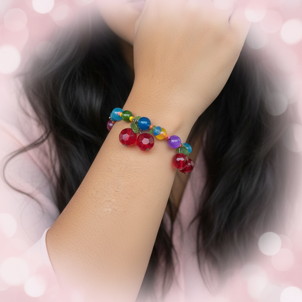 Cherry Bracelet Macro Close-Up