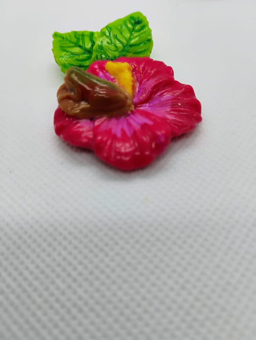 787 Amapola Keychain hibiscus flower keychain