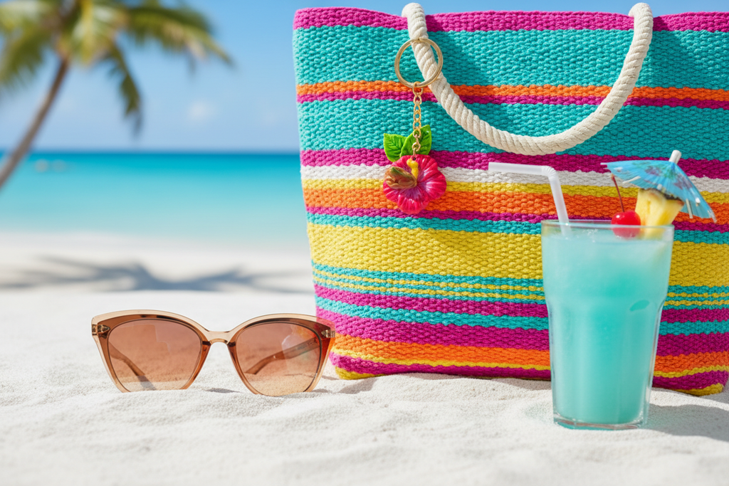 787 Amapola Keychain hibiscus flower keychain