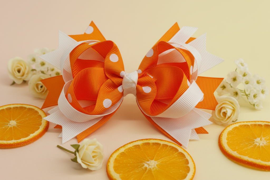 Orange Sherbet bow detail