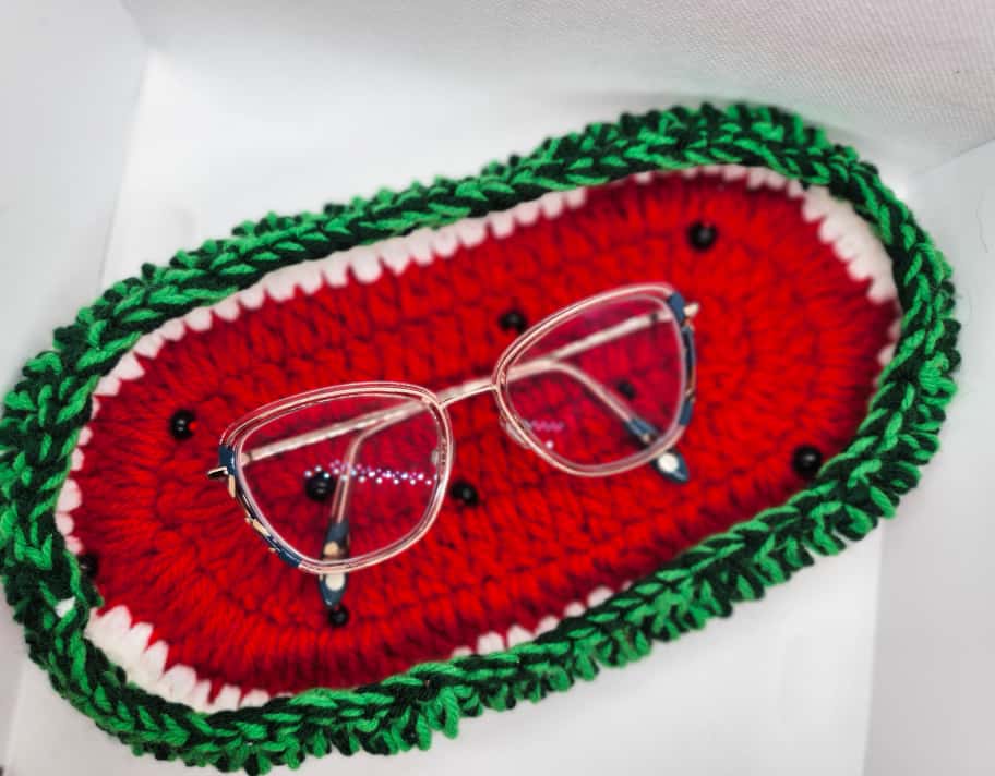 🍉 Watermelon Crochet Glasses Holder 🍉