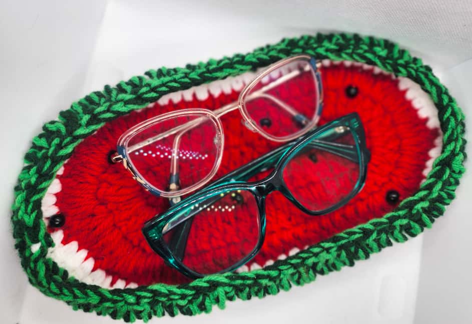 🍉 Watermelon Crochet Glasses Holder 🍉